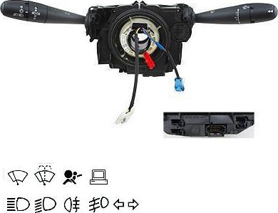 Hoffer 21031220 - Commutateur de colonne de direction droxauto.com