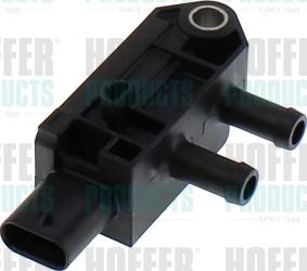 Hoffer 74727081 - Capteur, pression des gaz échappement droxauto.com