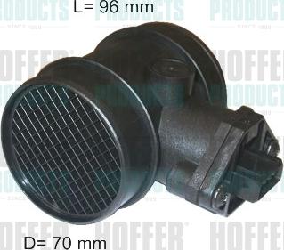Hoffer 7516060/1 - Débitmètre de masse d'air droxauto.com