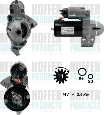 Hoffer H5010950G - Démarreur droxauto.com