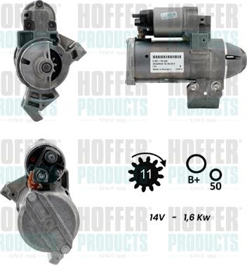 Hoffer H5010951G - Démarreur droxauto.com