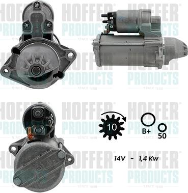 Hoffer H5010966G - Démarreur droxauto.com