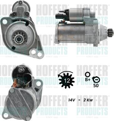 Hoffer H5010985G - Démarreur droxauto.com