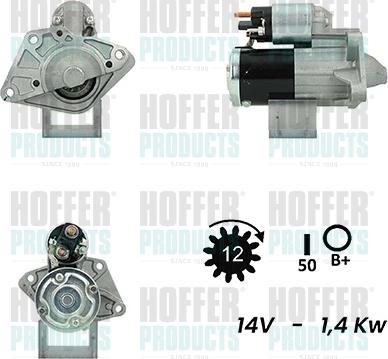 Hoffer H5010988G - Démarreur droxauto.com