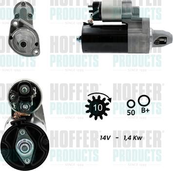 Hoffer H5010450G - Démarreur droxauto.com