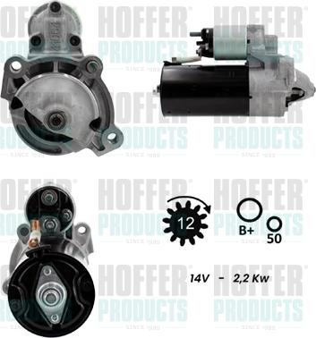 Hoffer H5010542G - Démarreur droxauto.com