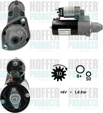 Hoffer H5010515G - Démarreur droxauto.com