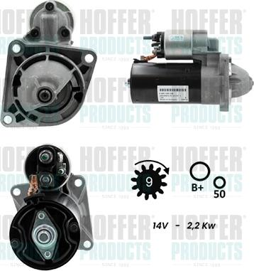 Hoffer H5010046G - Démarreur droxauto.com
