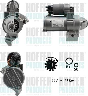 Hoffer H5010889G - Démarreur droxauto.com