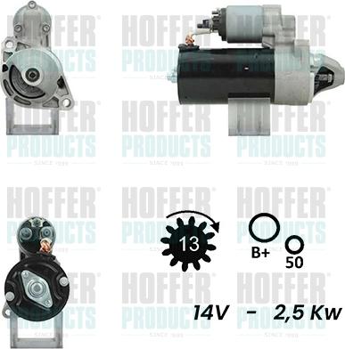 Hoffer H5010394G - Démarreur droxauto.com