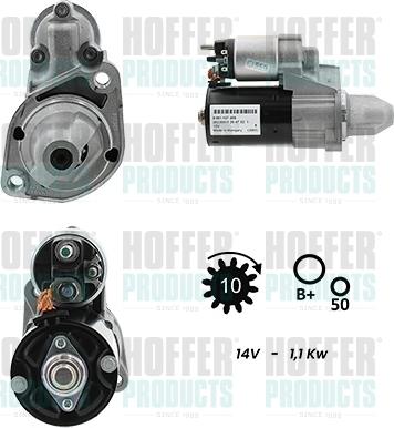 Hoffer H5010395G - Démarreur droxauto.com