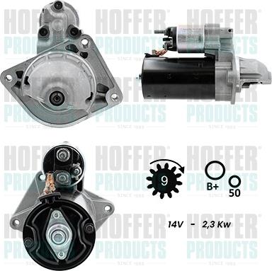 Hoffer H5010366G - Démarreur droxauto.com