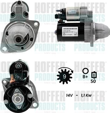 Hoffer H5010241G - Démarreur droxauto.com