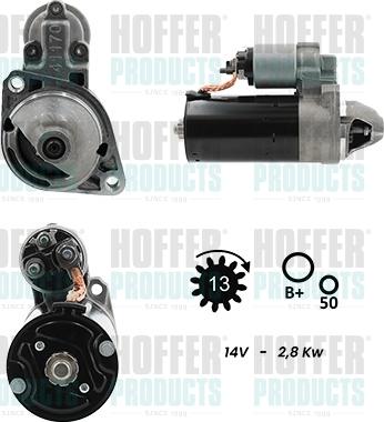 Hoffer H5010239G - Démarreur droxauto.com