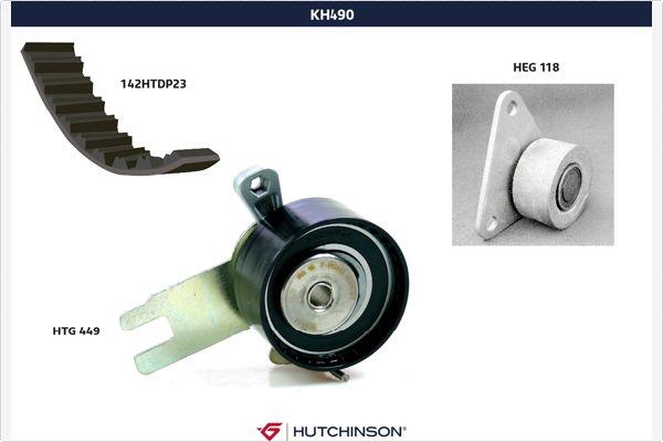 Hutchinson KH 490 - Kit de distribution droxauto.com