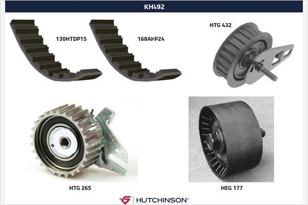 Hutchinson KH 492 - Kit de distribution droxauto.com