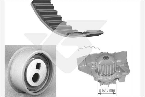 Hutchinson KH 45WP12 - Pompe à eau + kit de courroie de distribution droxauto.com
