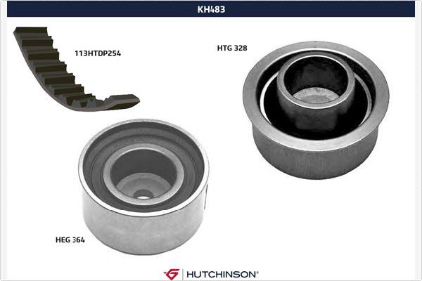 Hutchinson KH 483 - Kit de distribution droxauto.com