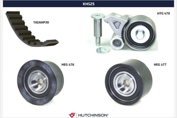 Hutchinson KH 525 - Kit de distribution droxauto.com