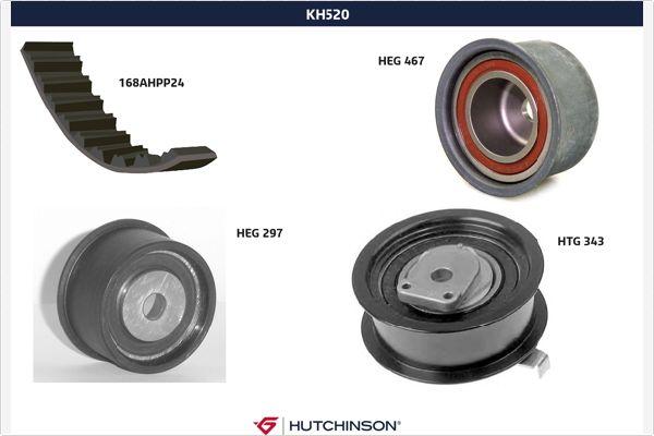 Hutchinson KH 520 - Kit de distribution droxauto.com