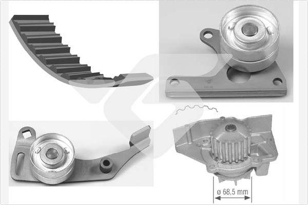 Hutchinson KH 06WP12 - Pompe à eau + kit de courroie de distribution droxauto.com