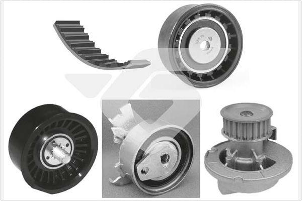 Hutchinson KH 152WP44 - Pompe à eau + kit de courroie de distribution droxauto.com