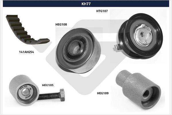 Hutchinson KH 77 - Kit de distribution droxauto.com