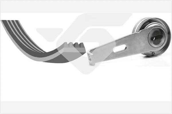 Hutchinson KHV 67 - Jeu de courroies trapézoïdales à nervures droxauto.com