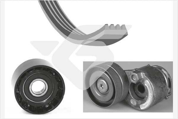 Hutchinson KHV 162 - Jeu de courroies trapézoïdales à nervures droxauto.com