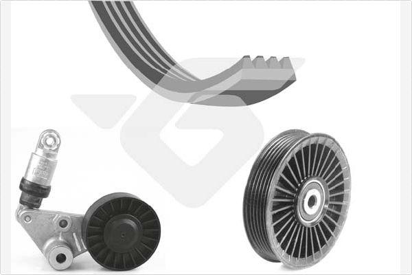 Hutchinson KHV 219 - Jeu de courroies trapézoïdales à nervures droxauto.com