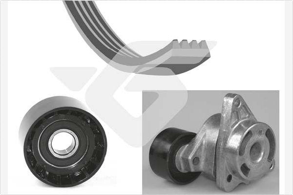 Hutchinson KHV 202 - Jeu de courroies trapézoïdales à nervures droxauto.com