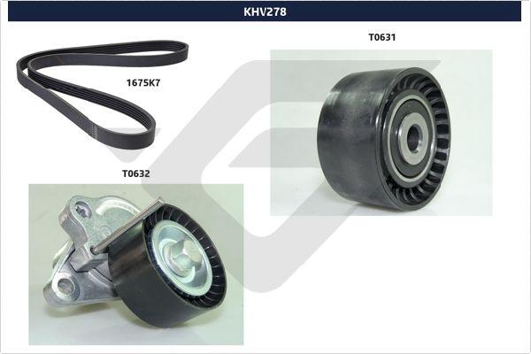 Hutchinson KHV 278 - Jeu de courroies trapézoïdales à nervures droxauto.com