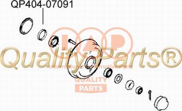 IAP QUALITY PARTS 404-07091 - Bague d'étanchéité, moyeu de roue droxauto.com
