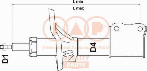 IAP QUALITY PARTS 504-17092 - Amortisseur droxauto.com