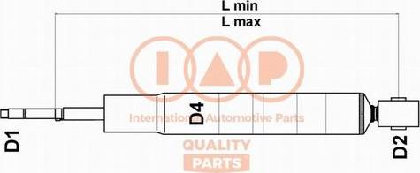 IAP QUALITY PARTS 504-17007 - Amortisseur droxauto.com