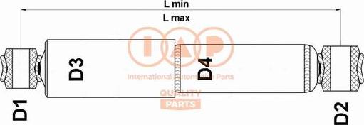 IAP QUALITY PARTS 504-13171 - Amortisseur droxauto.com