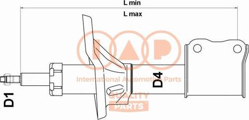IAP QUALITY PARTS 504-07023A - Amortisseur droxauto.com