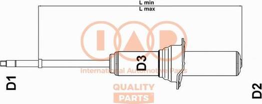 IAP QUALITY PARTS 504-10047 - Amortisseur droxauto.com