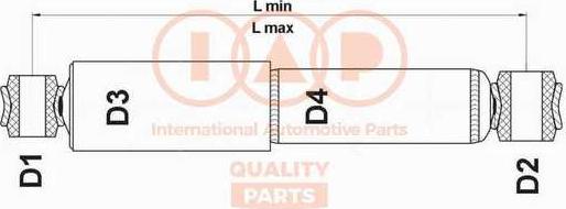IAP QUALITY PARTS 504-13161 - Amortisseur droxauto.com