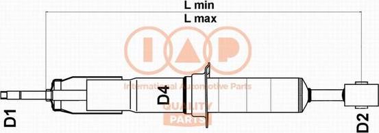 IAP QUALITY PARTS 504-17067 - Amortisseur droxauto.com