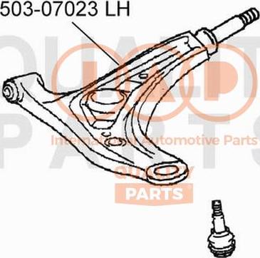 IAP QUALITY PARTS 503-07023 - Bras de liaison, suspension de roue droxauto.com