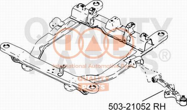 IAP QUALITY PARTS 503-21052 - Bras de liaison, suspension de roue droxauto.com