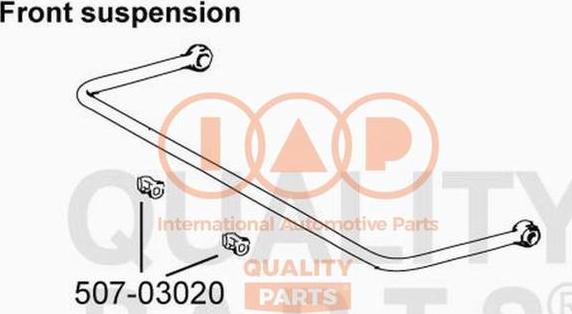 IAP QUALITY PARTS 507-03020 - Coussinet de palier, stabilisateur droxauto.com