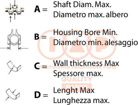 IAP QUALITY PARTS 106-13220 - Rondelle d'écartement, vilebrequin droxauto.com