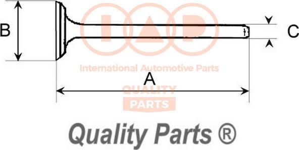 IAP QUALITY PARTS 110-20082 - Soupape d'admission droxauto.com