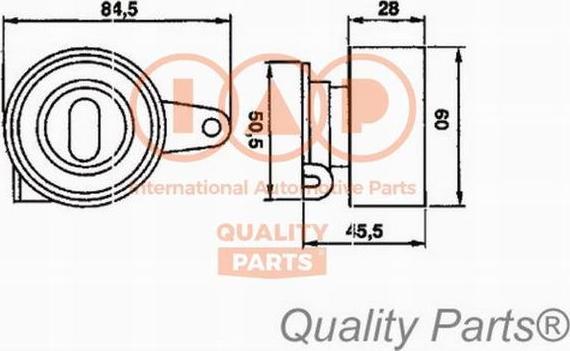 IAP QUALITY PARTS 12706051 - Poulie-tendeur, courroie de distribution droxauto.com