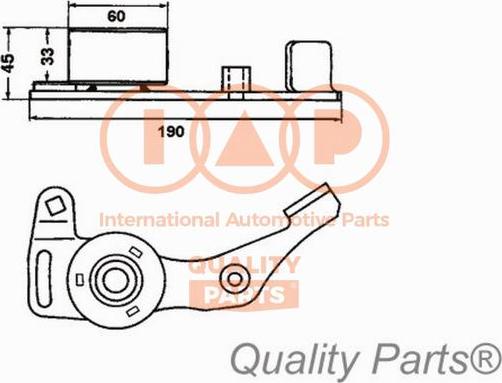IAP QUALITY PARTS 127-06021 - Poulie-tendeur, courroie de distribution droxauto.com
