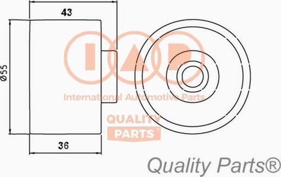 IAP QUALITY PARTS 127-03021 - Poulie-tendeur, courroie de distribution droxauto.com