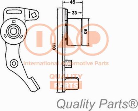 IAP QUALITY PARTS 12716051 - Poulie-tendeur, courroie de distribution droxauto.com