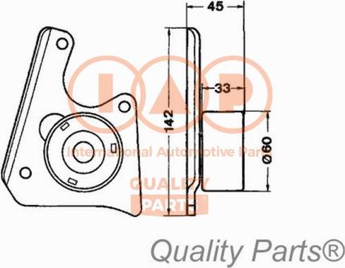 IAP QUALITY PARTS 12716052 - Poulie-tendeur, courroie de distribution droxauto.com